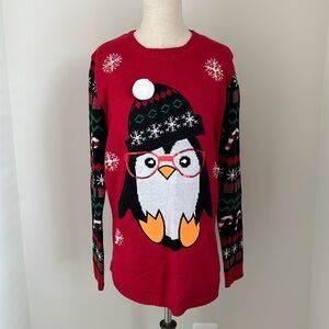 NO BOUNDARIES | Christmas Penguin Sweater